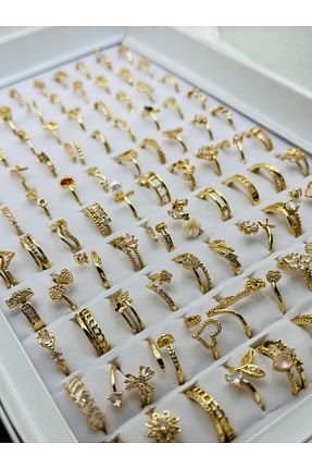 انگشتر استیل (فولاد) طلائی استیل ضد زنگ AU Accessories - کد 897329779