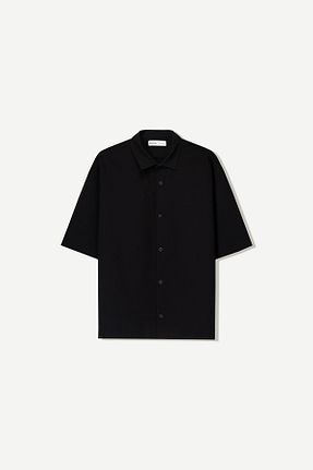 پیراهن مشکی مردانه رگولار Bershka - کد 897410326
