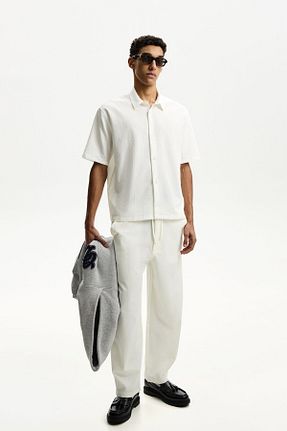 شلوار نباتی مردانه پلی استر Bershka - کد 897409545