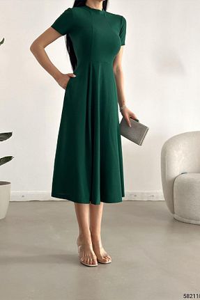 لباس سبز زنانه کرپ Deafox - کد 315743868