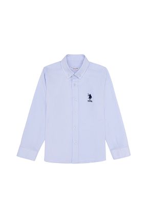پیراهن سفید بچه گانه یقه پیراهنی U.S. Polo Assn. - کد 834410346