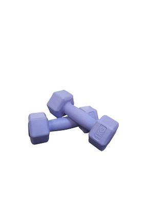 دمبل و صفحه وزنه فیروزه ای پلاستیک Mrt - کد 897447448