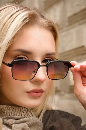 عینک آفتابی قهوه ای زنانه 52 MACERATİ - کد 897465674