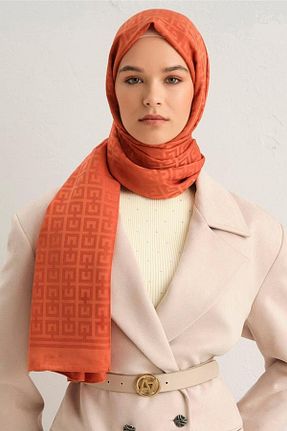 شال نارنجی زنانه پلی استر Armine - کد 897447932