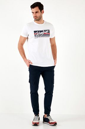 تیشرت سفید مردانه اسلیم فیت Buratti - کد 897467255