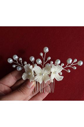 گیره سر سفید زنانه Handmade - کد 897449042