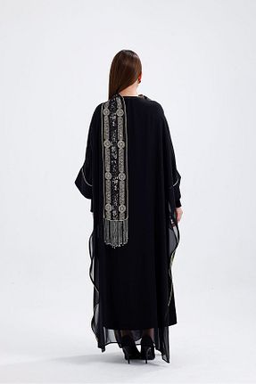 کیمونو و کافتان مشکی زنانه بافتنی Paket - کد 897466331
