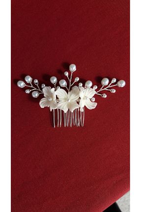 گیره سر سفید زنانه Handmade - کد 897449042