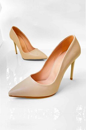 کفش استایلیتو بژ پاشنه نازک BRITY - کد 323414857