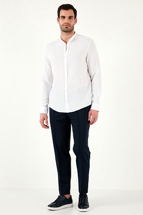 پیراهن سفید مردانه رگولار Buratti - کد 897467244