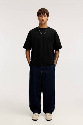 تیشرت مشکی مردانه Boxy Pull & Bear - کد 897466217