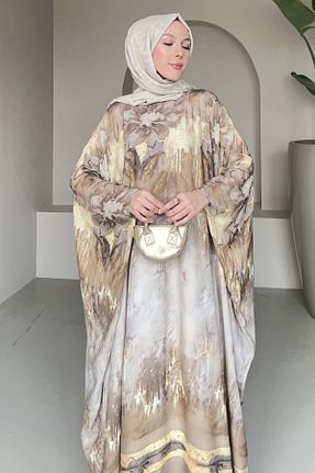 لباس حجاب زرد زنانه سایز بزرگ Saklı Butik - کد 897461105