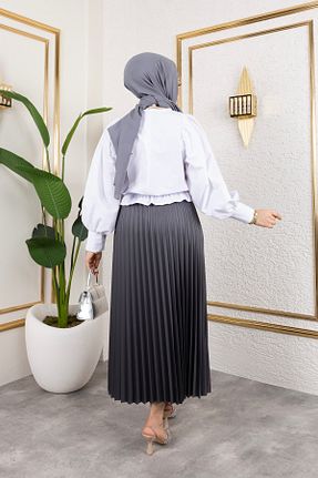 دامن حجاب رنگی زنانه کمر کش دار HİRA LİFE FASHİON - کد 897478855