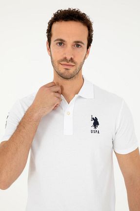 پولوشرت سفید مردانه رگولار U.S. Polo Assn. - کد 897475153
