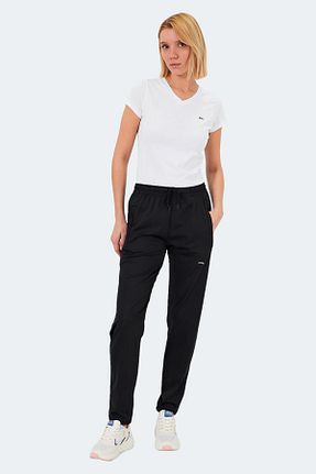 پائین تنه گرمکن اسپرت مشکی زنانه Rüzgara Dayanıklı Slazenger - کد 897476679