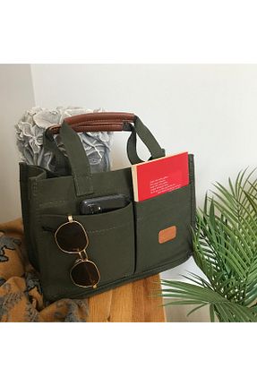 کیف دوشی خاکی زنانه پارچه ای ESNEVA - کد 897485783