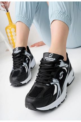 کفش اسنیکر مشکی زنانه بند دار shop - کد 897482539