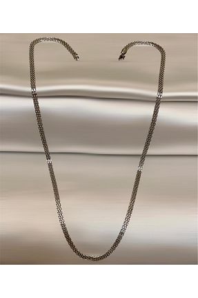 گردنبند استیل ( فولاد ) طوسی مردانه استیل (فولاد) Bay hediye - کد 897498487