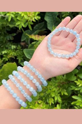 دستبند جواهر آبی زنانه سنگ طبیعی NBS Beautiful Naturel Stones - کد 897499155