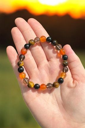 دستبند جواهر رنگی زنانه سنگ طبیعی NBS Beautiful Naturel Stones - کد 897519177