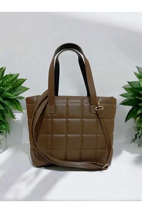 کیف دوشی بژ زنانه چرم مصنوعی MODA - کد 897499127