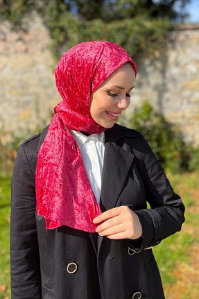شال صورتی زنانه پلی استر Armine - کد 778134198