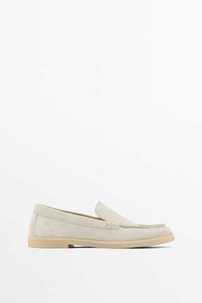 کفش کژوال سفید زنانه چرم خالص Massimo Dutti - کد 897513433
