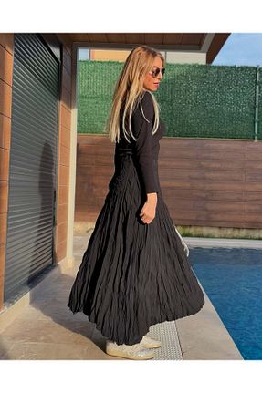 دامن مشکی زنانه پنبه ای Butik Şenel - کد 897520970