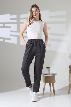 شلوار طوسی زنانه لیکرا MetuCA - کد 897517078