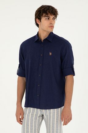 پیراهن سرمه ای مردانه یقه پیراهنی U.S. Polo Assn. - کد 834793838