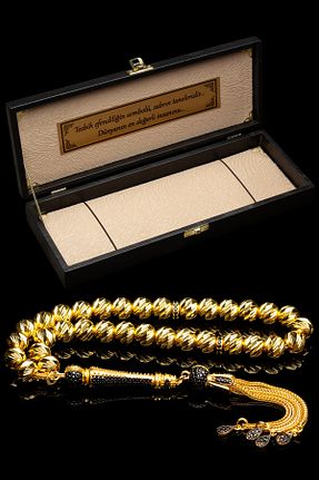 تسبیح زرد سنگ طبیعی OTTOTESBİH - کد 897525262