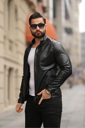 کت مشکی مردانه اسلیم فیت S&M CLOTHİNG - کد 664374489