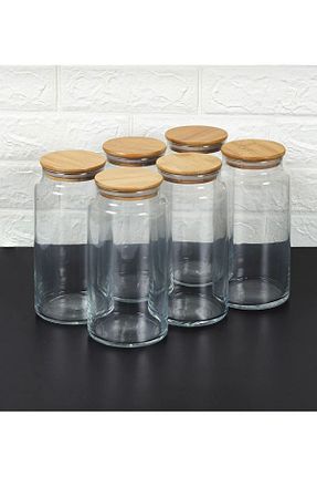 کوزه شیشه ای نارنجی شیشه Kitchen Pembelia - کد 897535695