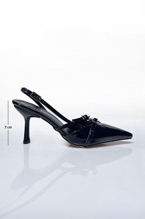 کفش پاشنه بلند کلاسیک مشکی زنانه چرم مصنوعی BRITY - کد 854437860
