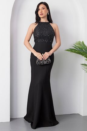 لباس مجلسی و فارغ التحصیلی مشکی زنانه پلی استر PULLIMM - کد 32798342
