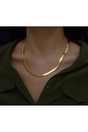 گردنبند استیل ( فولاد ) زرد زنانه استیل (فولاد) modam - کد 897555420