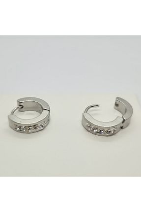 گوشواره استیل (فولاد) طوسی زنانه استیل (فولاد) Set - کد 897562875