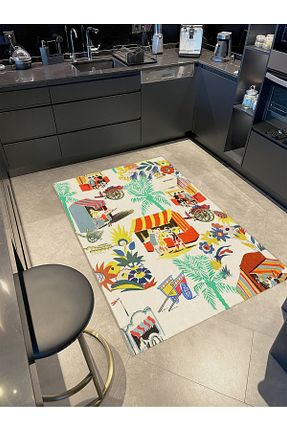 فرش رنگی قابل شستشو Rugs Modern Halı - کد 897573826