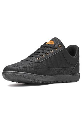 کفش اسنیکر مشکی مردانه بند دار İmerShoes - کد 806433567