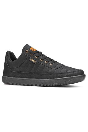 کفش اسنیکر مشکی مردانه بند دار İmerShoes - کد 806433567