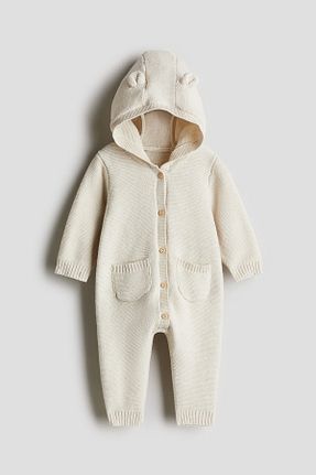 سرهمی بژ بچه گانه تریکو H&M - کد 897534355