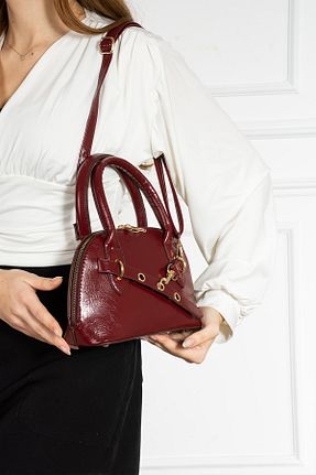 کیف دستی زرشکی زنانه سایز متوسط HONEY BAG - کد 897602689