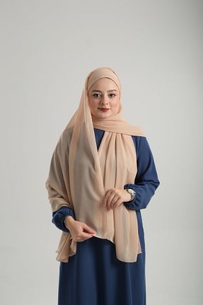 شال قهوه ای زنانه شیفون HÜRREM BONE - کد 897617285