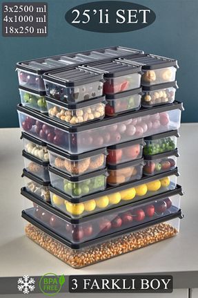 ظرف نگهداری طوسی پلاستیک KRM HOME - کد 857880856