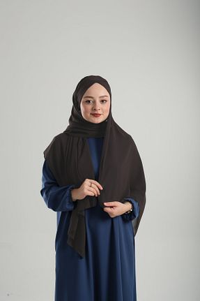 شال قهوه ای زنانه شیفون HÜRREM BONE - کد 863846584