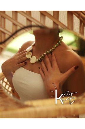گردنبند مروارید رنگی مروارید اقیانوس KCE - کد 897640846