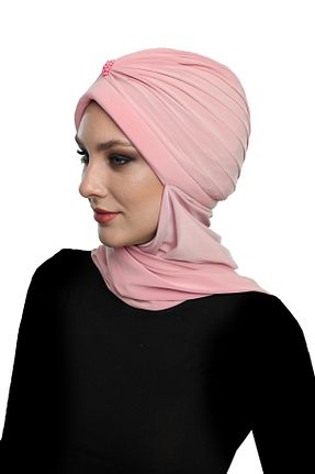 کلاه شنای حجاب صورتی زنانه fidan bone - کد 66490188