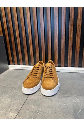 کفش اسنیکر نارنجی مردانه بند دار Paulo - کد 897644892