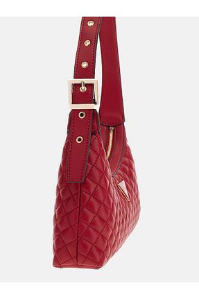 کیف دوشی زرشکی زنانه Guess - کد 898095135