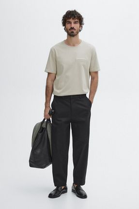 تیشرت قهوه ای مردانه رگولار Massimo Dutti - کد 897649474